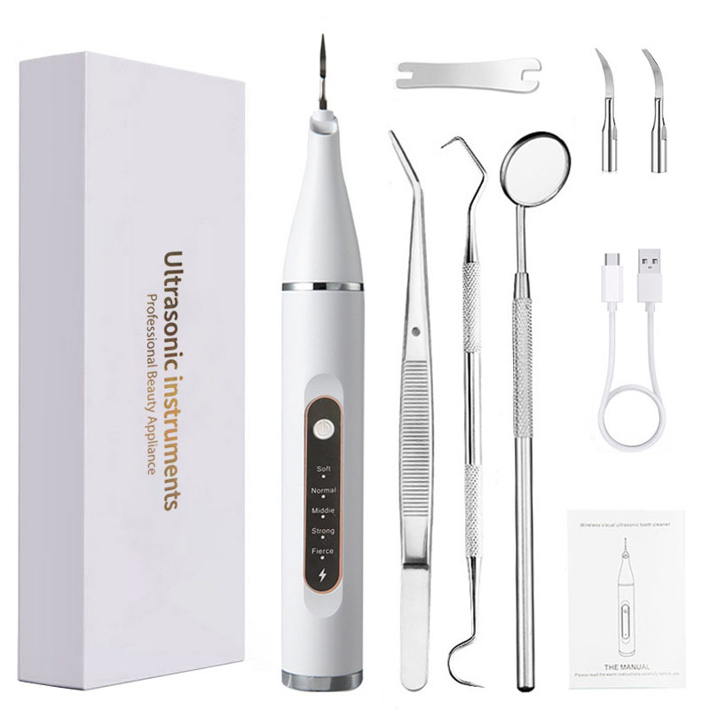 국내발송 RichMagic 스마트 LED 초음파 구강세척기 가정용 휴대용 세정기, 흰색, 단일상품 77,500원