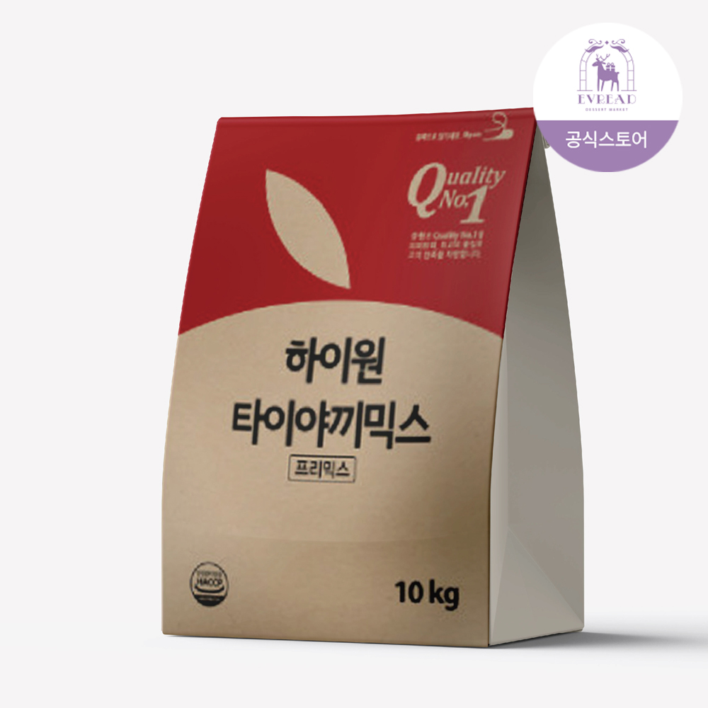 하이원 이브레드 붕어빵 믹스 10kg 홈베이킹 업소용, 1개, 10kg 39,100원