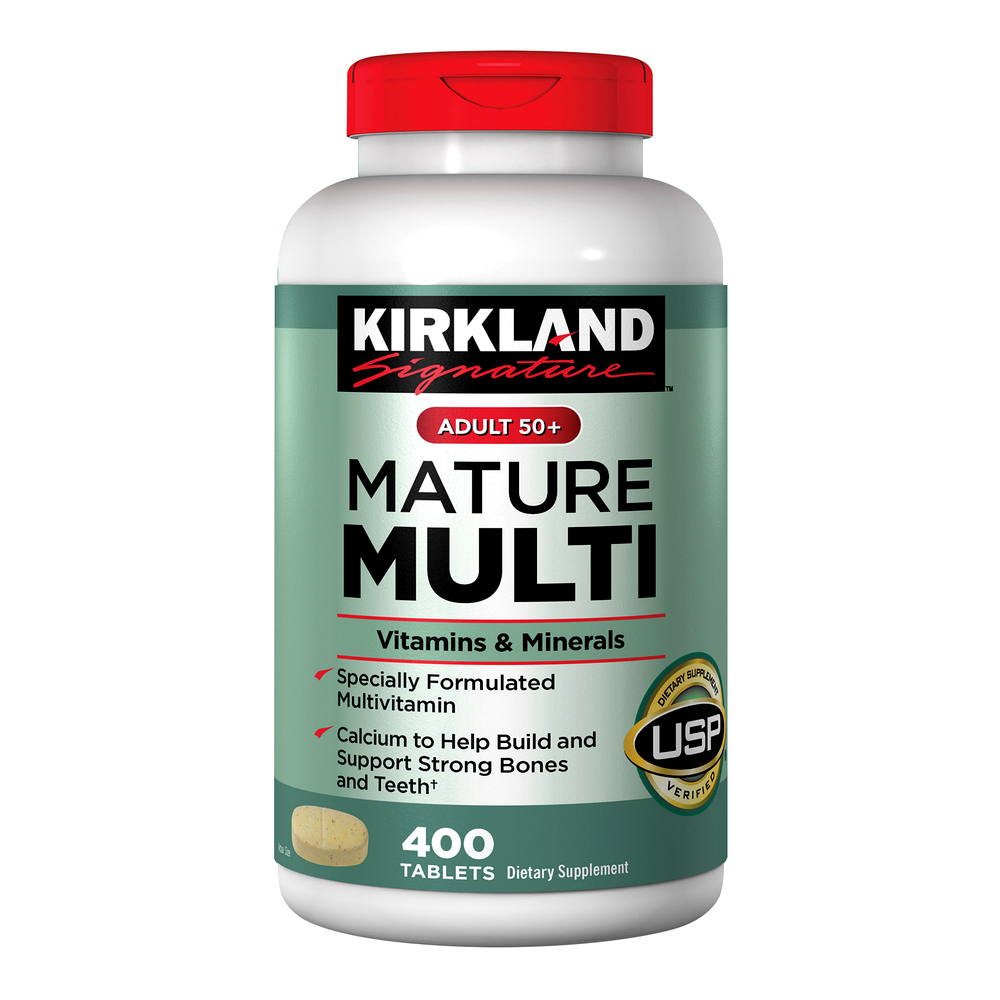 Kirkland Signature 2병 50세 이상 Adults 50+ Mature Multi 400정 9,990원