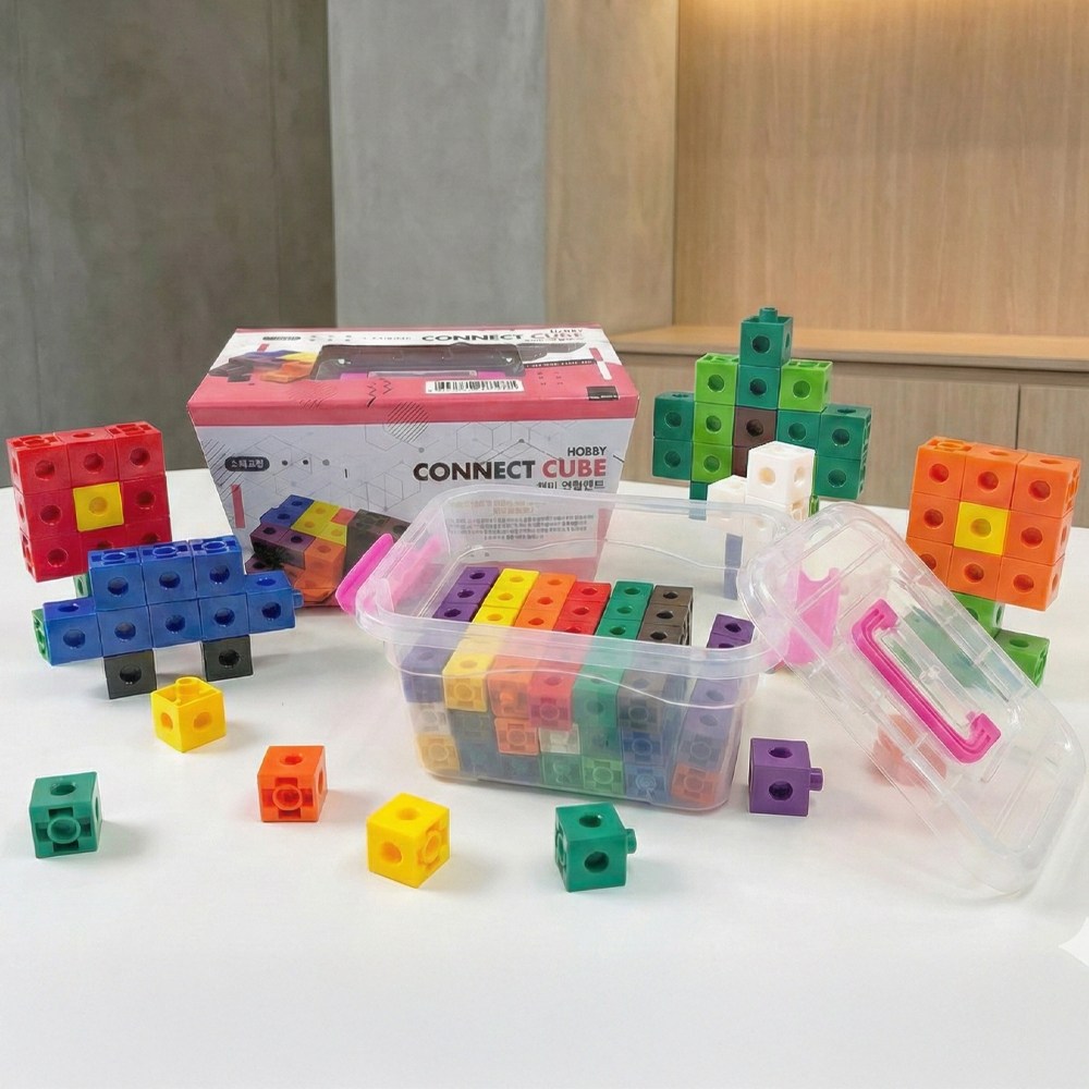 연결큐브 (100개입) 수막대 링크블록 수연결 멀티큐브, 연결큐브 (100개입), 1세트 16,400원