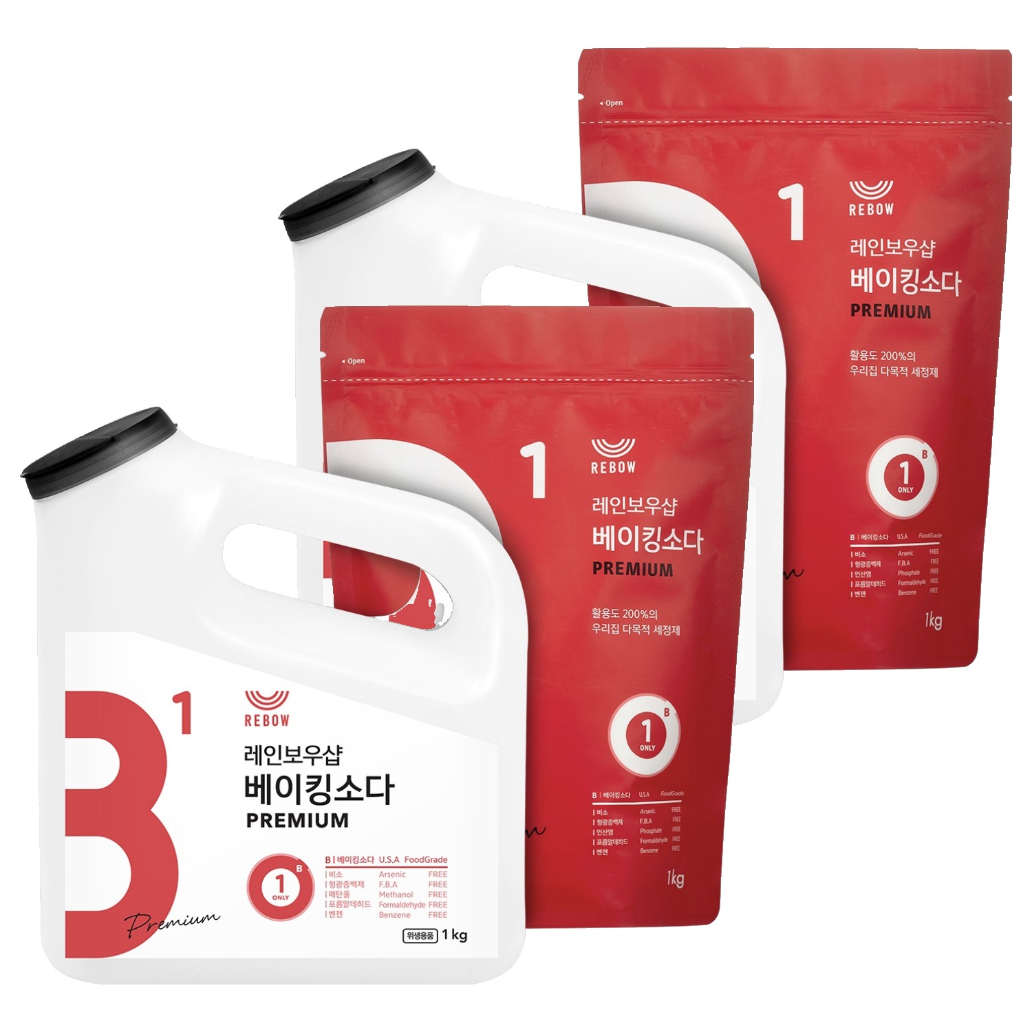 레인보우샵 왕톡톡이 베이킹소다 리필세트 20,300원