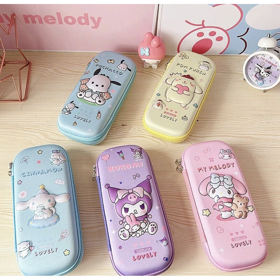 산리오 시나모롤 쿠로미 마이멜로디 포차코 필통 친구 친구 선물, 쿠로미 11,870원