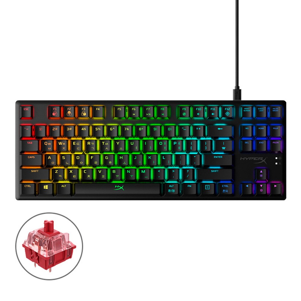 하이퍼엑스 Alloy Origin Core RGB 텐키리스 기계식 게이밍 유선 키보드 224,400원