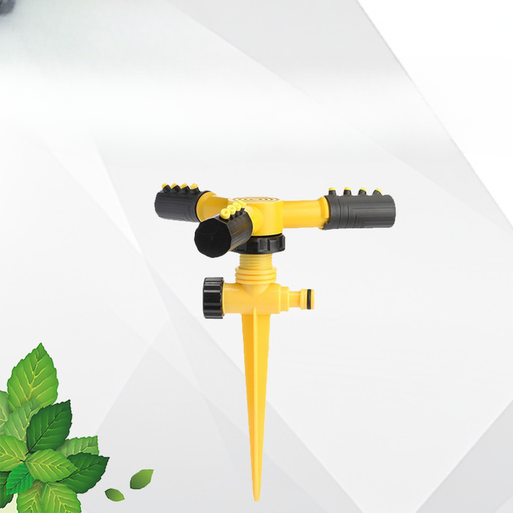 알송이 자동 회전 노즐 스프링클러 정원 잔디 물 공급 3구, 옐로우, 1개 4,570원