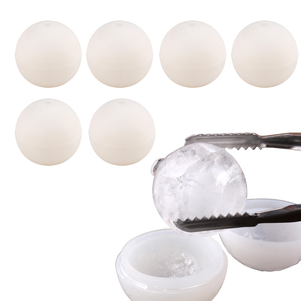 실리콘 왕 얼음트레이 1구 6개입 세트 6cm 얼음틀 위스키 얼음 아이스트레이, 6개, 화이트 6,800원