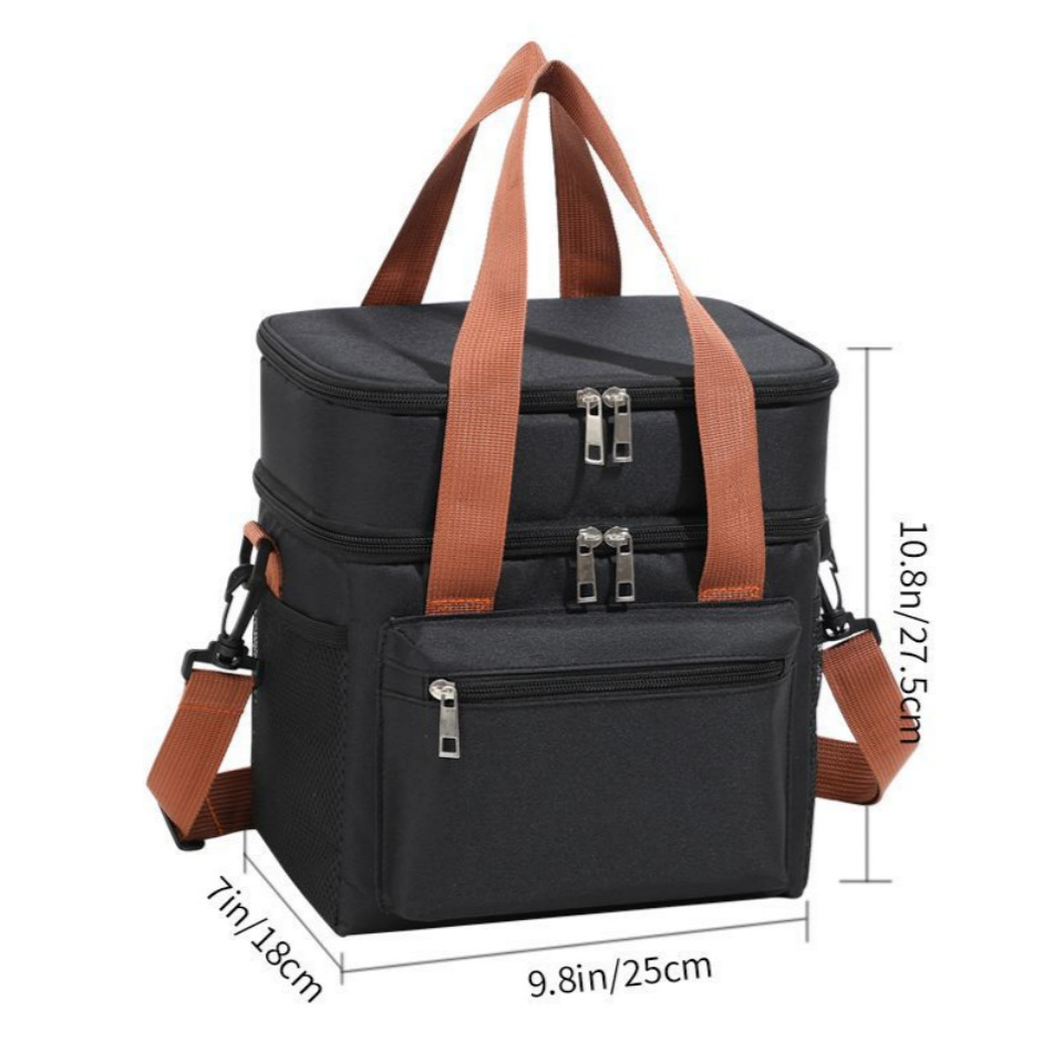 [당일출고] 2단 대용량 보온 보냉백 캠핑 피크닉 휴대용 보온가방 보온백 다용도백, 1개 19,900원