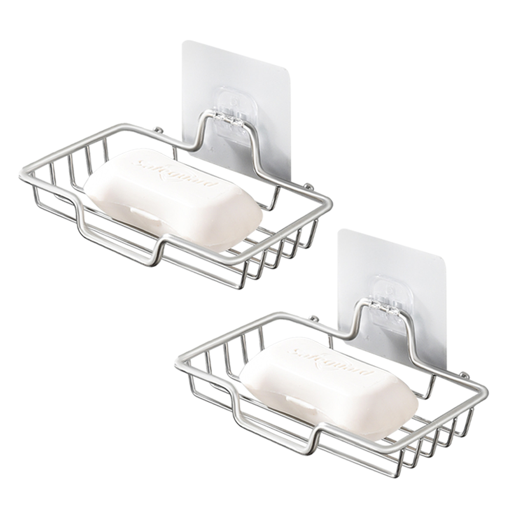 아야 무타공 심플 물 잘 빠지는 스텐 비누 받침대 + 다용도 접착 후크, 1개 8,500원