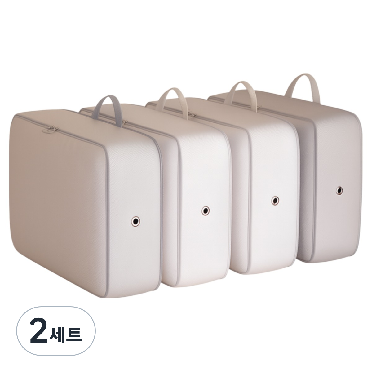 대용량 이불 보관 가방 4P 심플 그레이 패브릭 수납백 37,800원