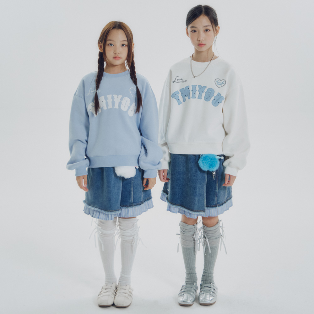 티미유 주니어 데님레이어드 스커트 49,900원