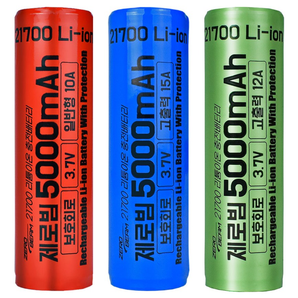 21700 배터리 5000mAh 고용량 제로빔, 1개, 21700 10A (약한용접) 8,300원