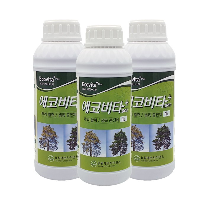 [유원에코팜] 수목 소나무 나무영양제 뿌리발근제 에코비타플러스 1L 30,000원