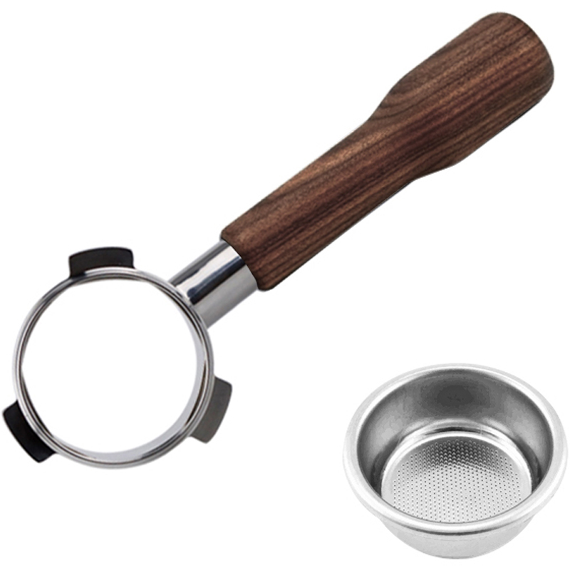 칼딘 바텀리스 드롱기 데디카 호환 포터필터 51mm + 바스켓 세트, 1세트, 월넛 36,200원