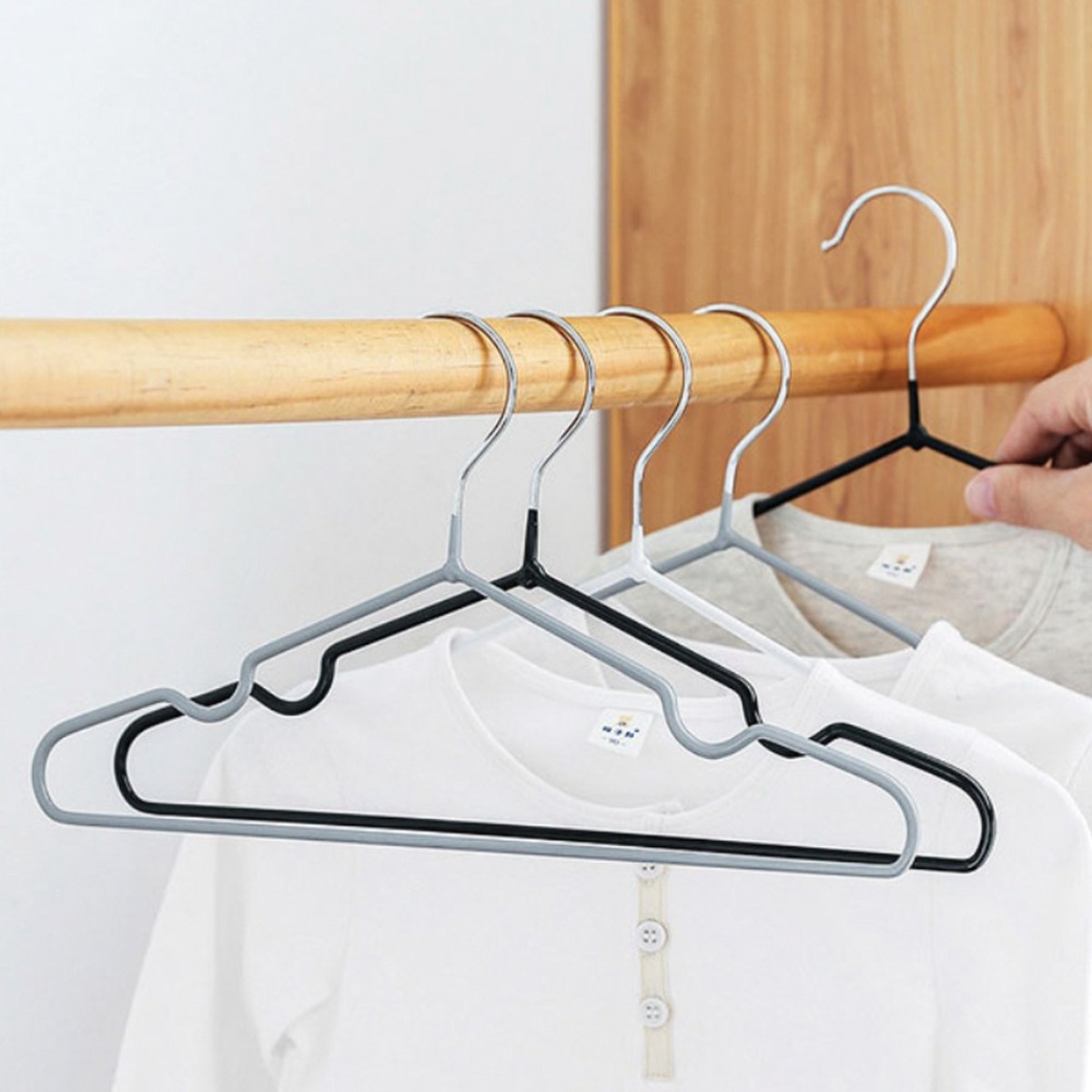 논슬립 옷걸이 철제코팅 옷가게용, 그레이, 50개 12,590원