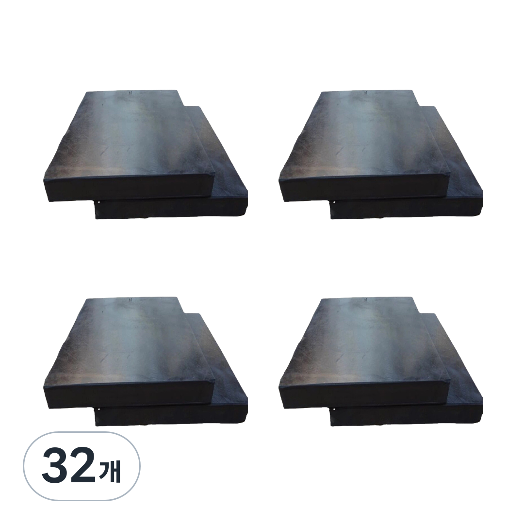 진동 방지 패드 미끄럼방지 고탄성 방진 고무판, 블랙, 32개 43,900원
