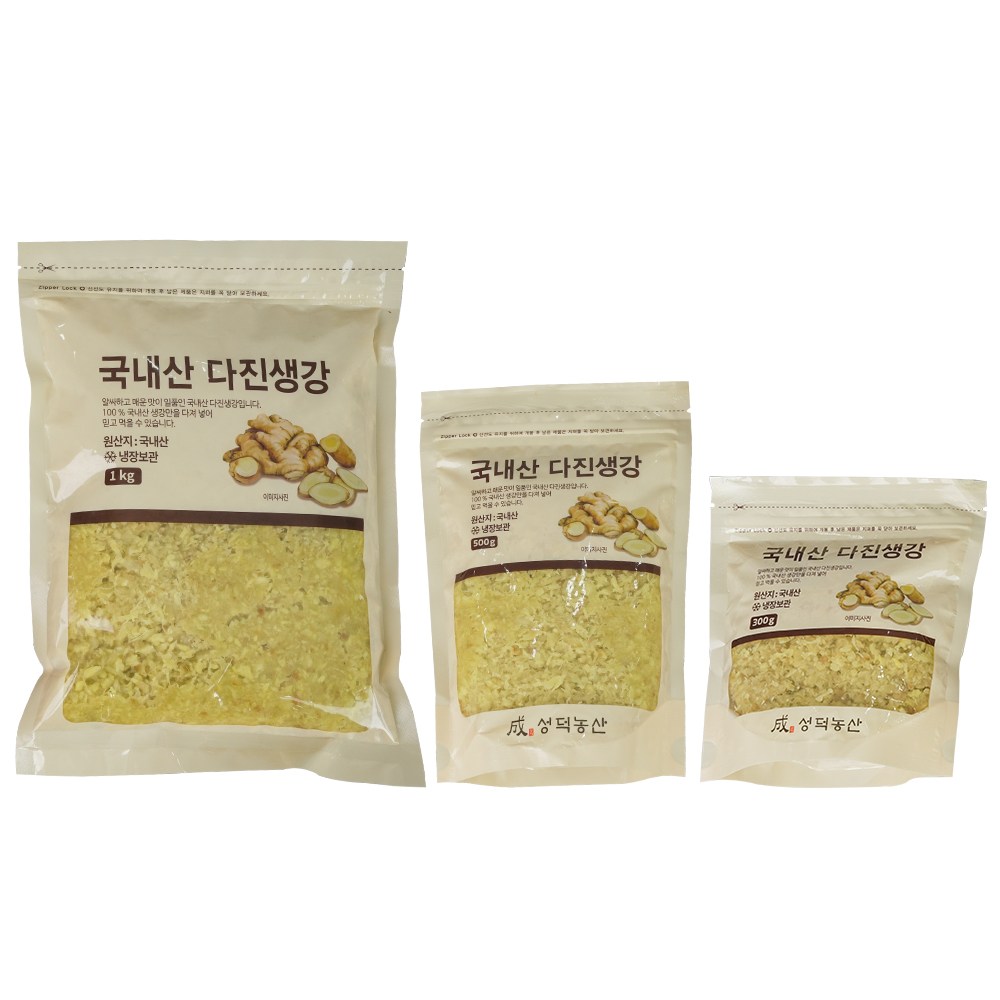 성덕농산 국내산 안동 다진생강 500g, 500g, 1개 9,700원
