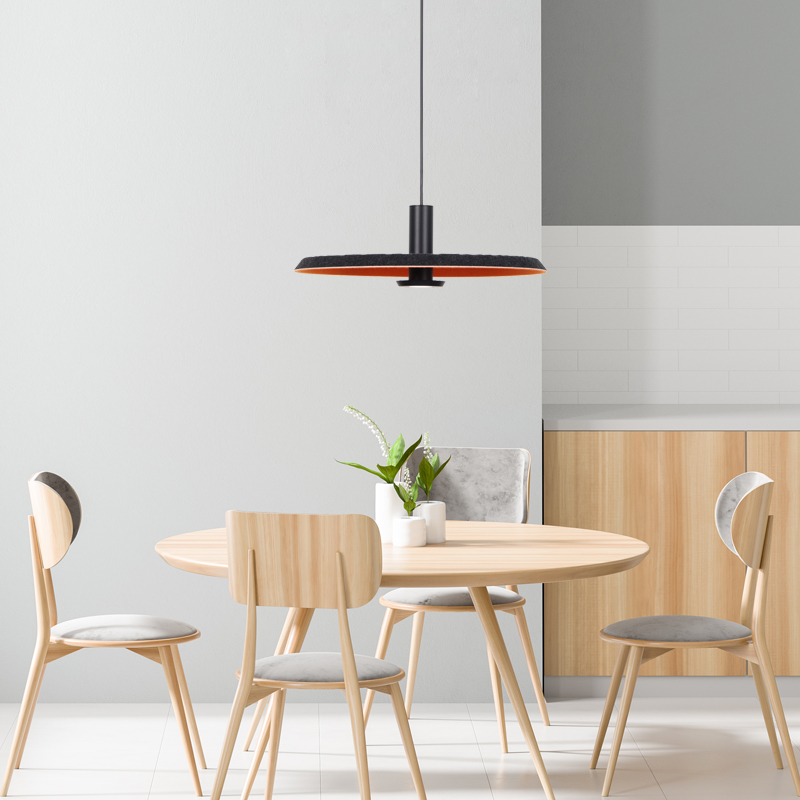 PABLO 파블로 시프라 디피아 펜던트 식탁등 LED 12W + 삼색변환 리모컨 플리커로우 세트, 블랙 + 오렌지무광 325,840원