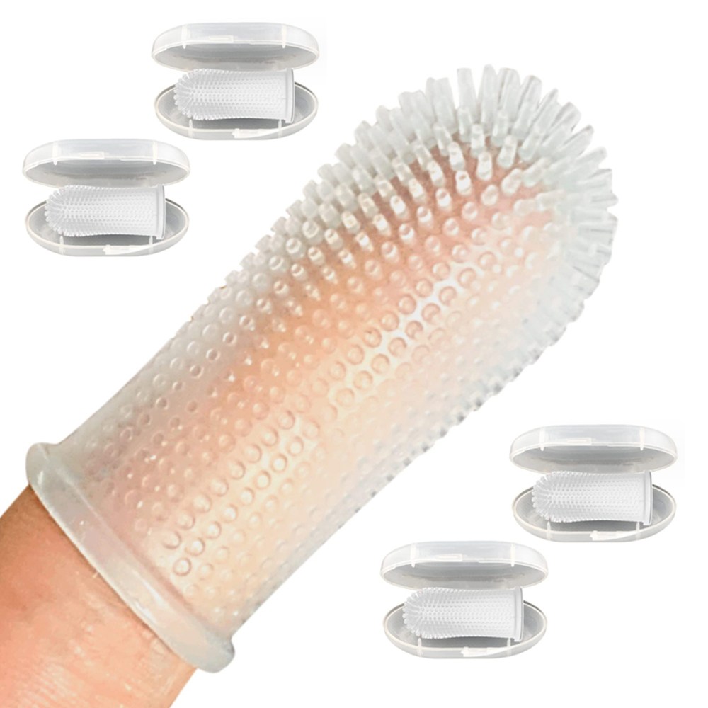 유즈펫 360도 실리콘 손가락 반려동물 칫솔 4p 세트 5,800원