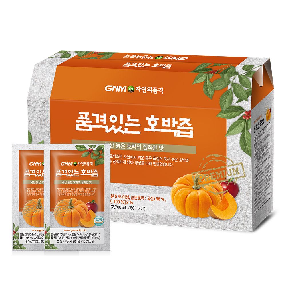 자연의품격 품격있는 호박즙, 90ml, 30개 16,900원