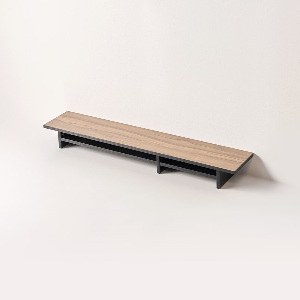 리센트 듀얼라인 모니터 받침대 1200 선반형, 월넛 49,900원