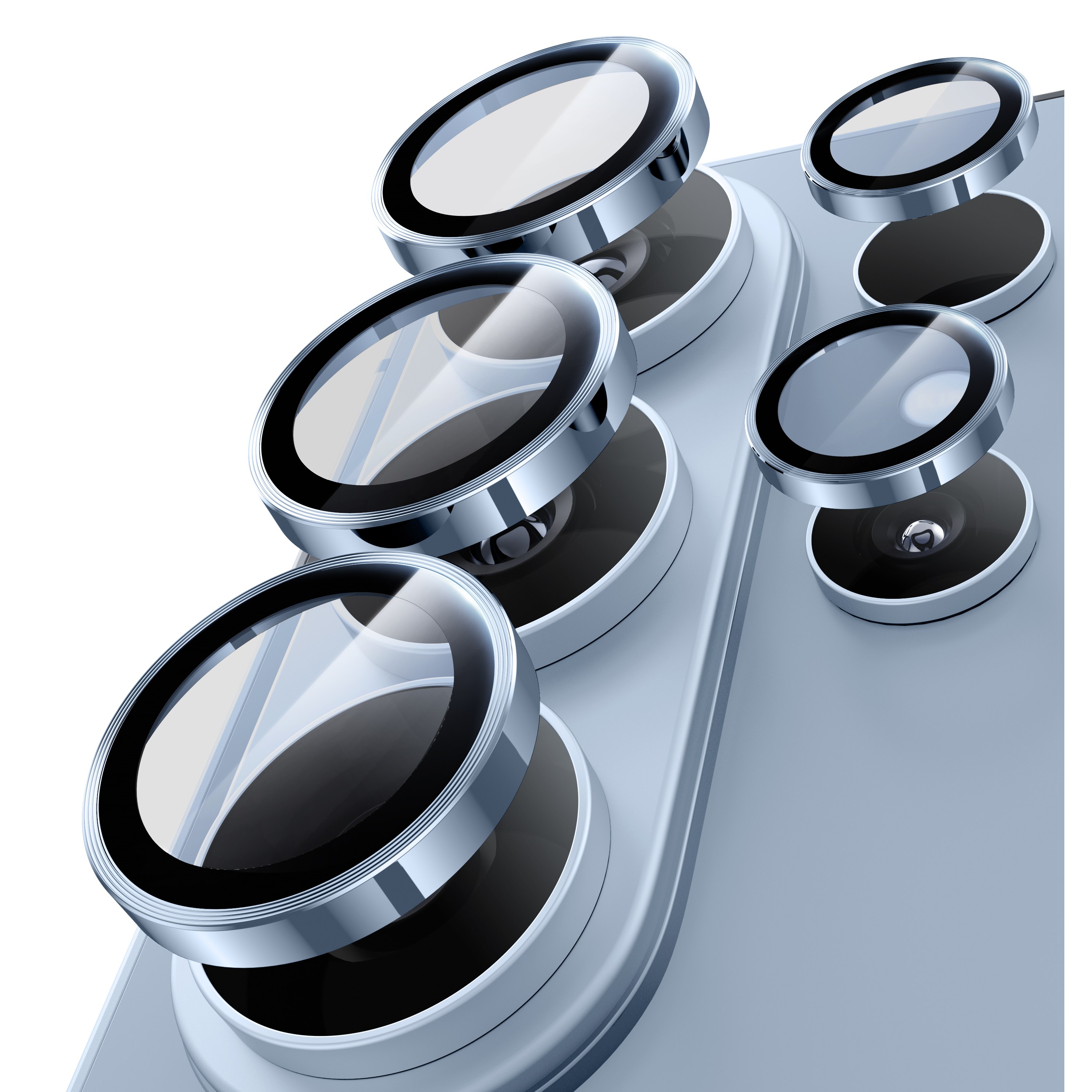 hoerrye 메탈링 휴대폰 카메라 렌즈 강화유리 보호필름 그린, 1개 23,900원