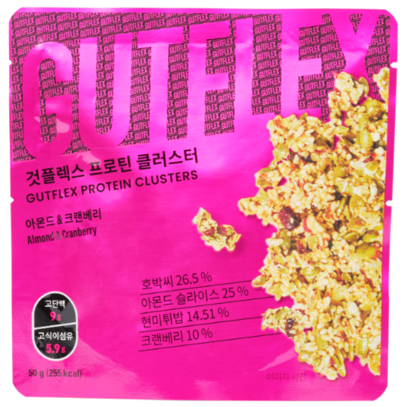 GUTFLEX 것플렉스 프로틴 클러스터 아몬드&크랜베리 그래놀라, 10개, 50g 37,640원