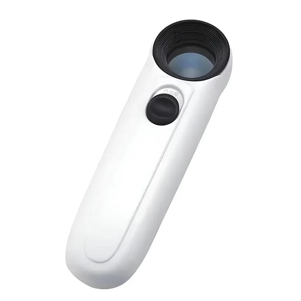 지도 검사용 2개의 LED 조명이 있는 40X 돋보기 스탬프 쥬얼리 회로 기판 램프 휴대용 6,400원