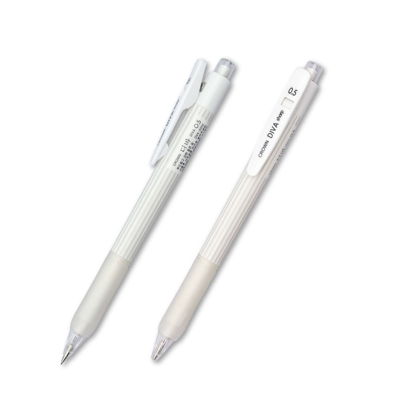 크라운 디바 줄무늬 0.5 지우개 샤프 집게 클립 스트라이프 패턴 새학기 필기구 900원