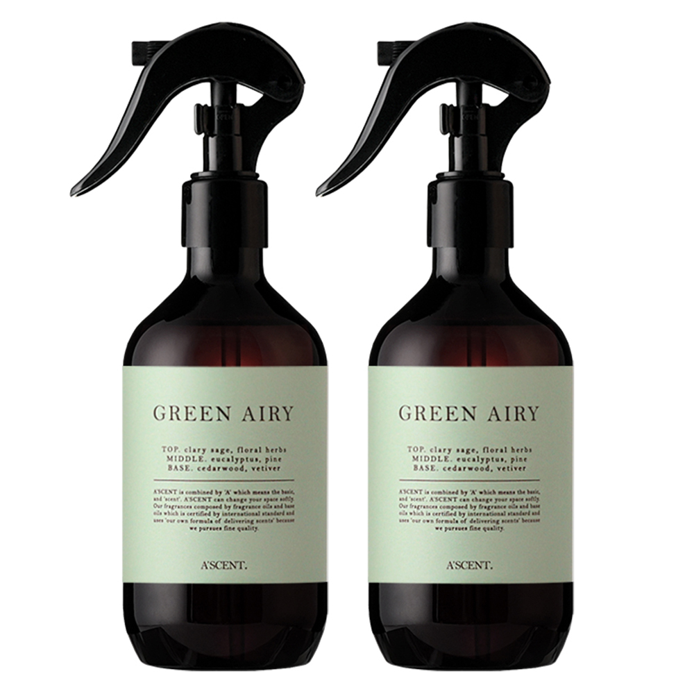 에이센트 드레스 퍼퓸 탈취제 그린에어리 본품, 250ml, 2개 12,900원