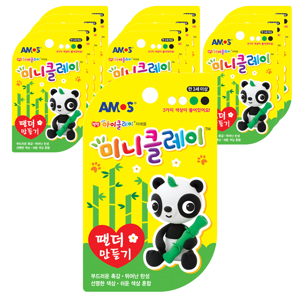 아모스 미니클레이 팬더 만들기 12p, 혼합 색상, 1개 16,150원