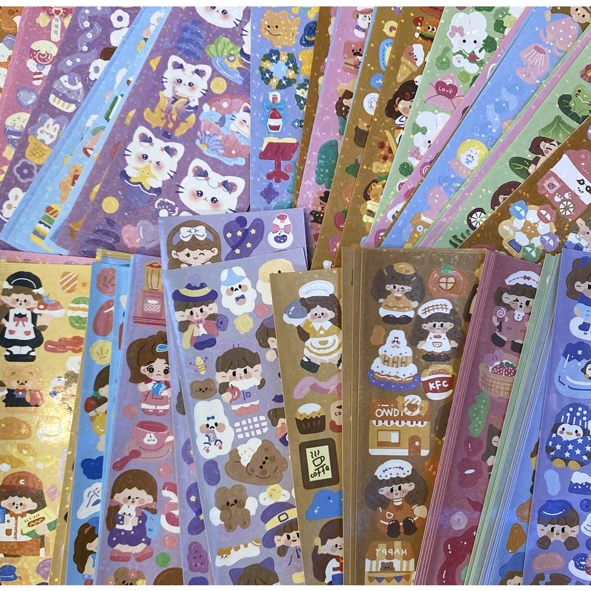 감성아트몰 무중복 100장 200장 홀로그램 방수 씰스티커 세트 8,170원