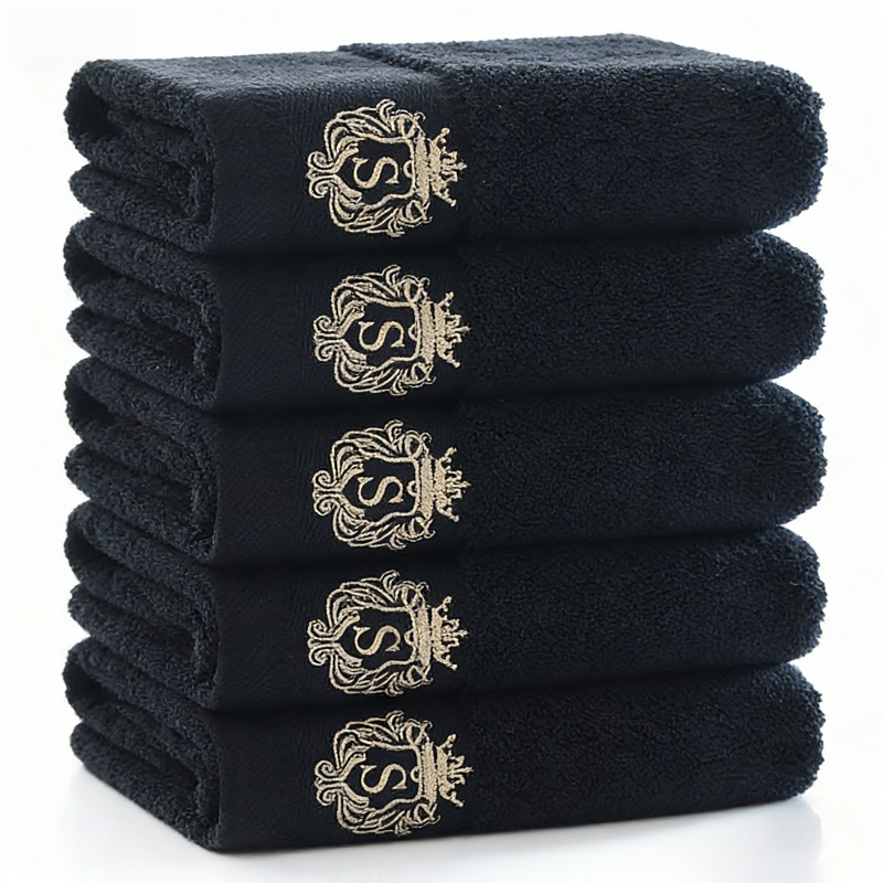 상덕 호텔수건 블랙 고급 수건 세면타월40수, 5개, 다크블랙 33,500원