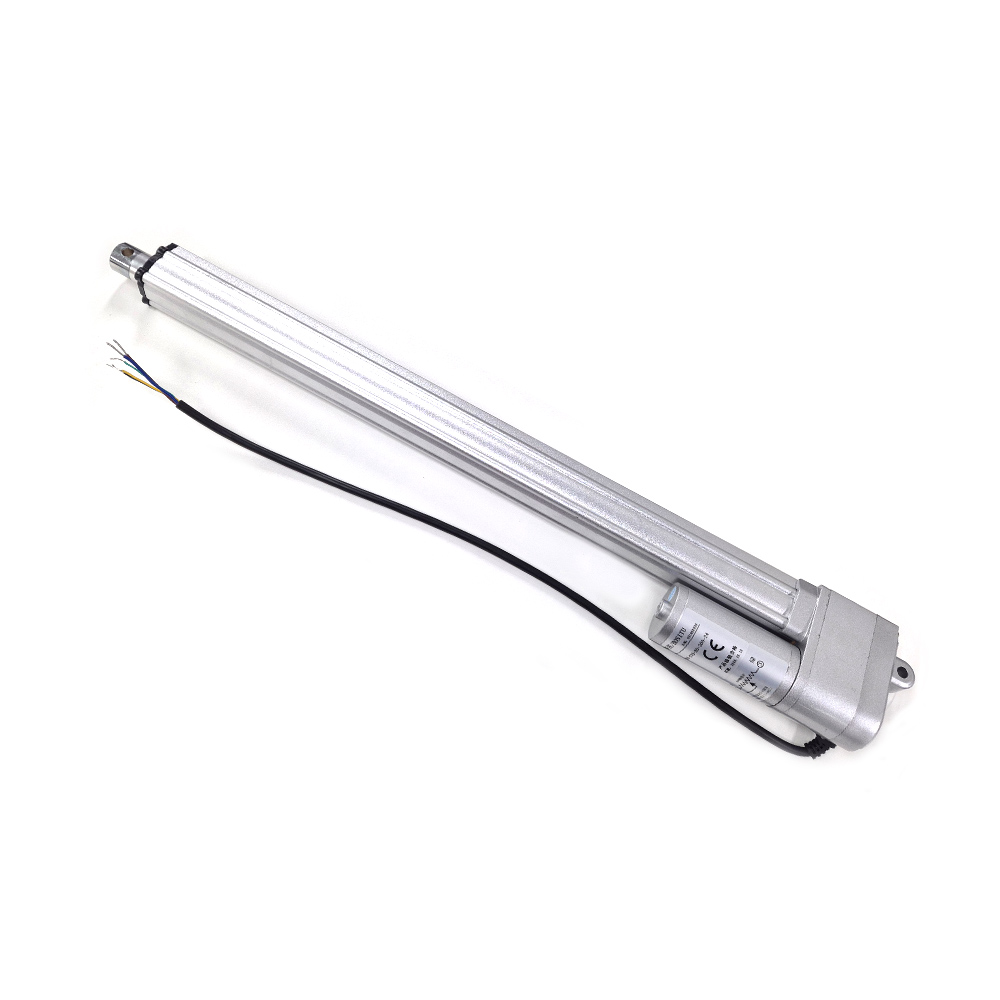 24V 리니어모터 액추에이터 400mm 스트로크 / 300N / 60W 전동 실린더, 1개, 실버 150,000원