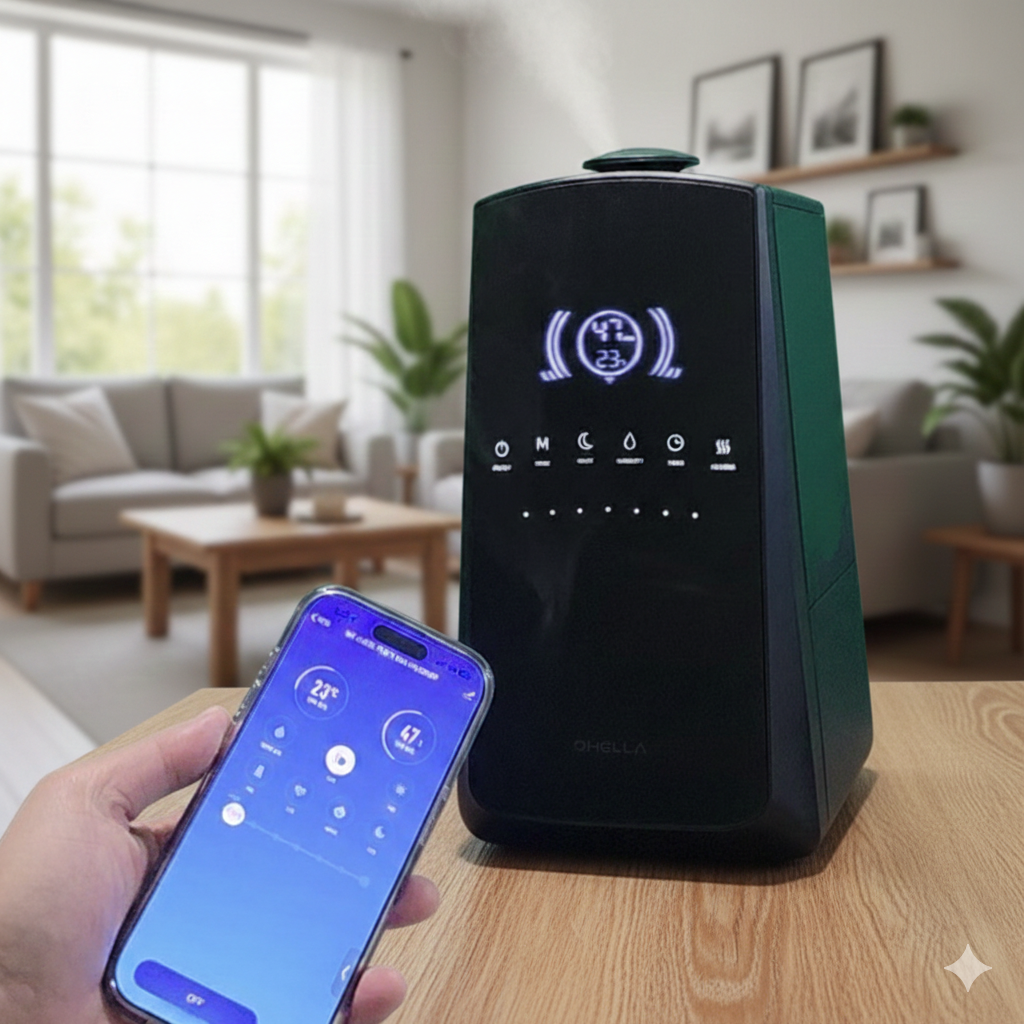 오엘라 loT 스마트가습기 ON-HU05WF 가열 초음파 복합식 스마트폰 원격제어 대용량5리터 7단가습 리모컨 베이비모드 헬스 야간 오토 모드 49,700원