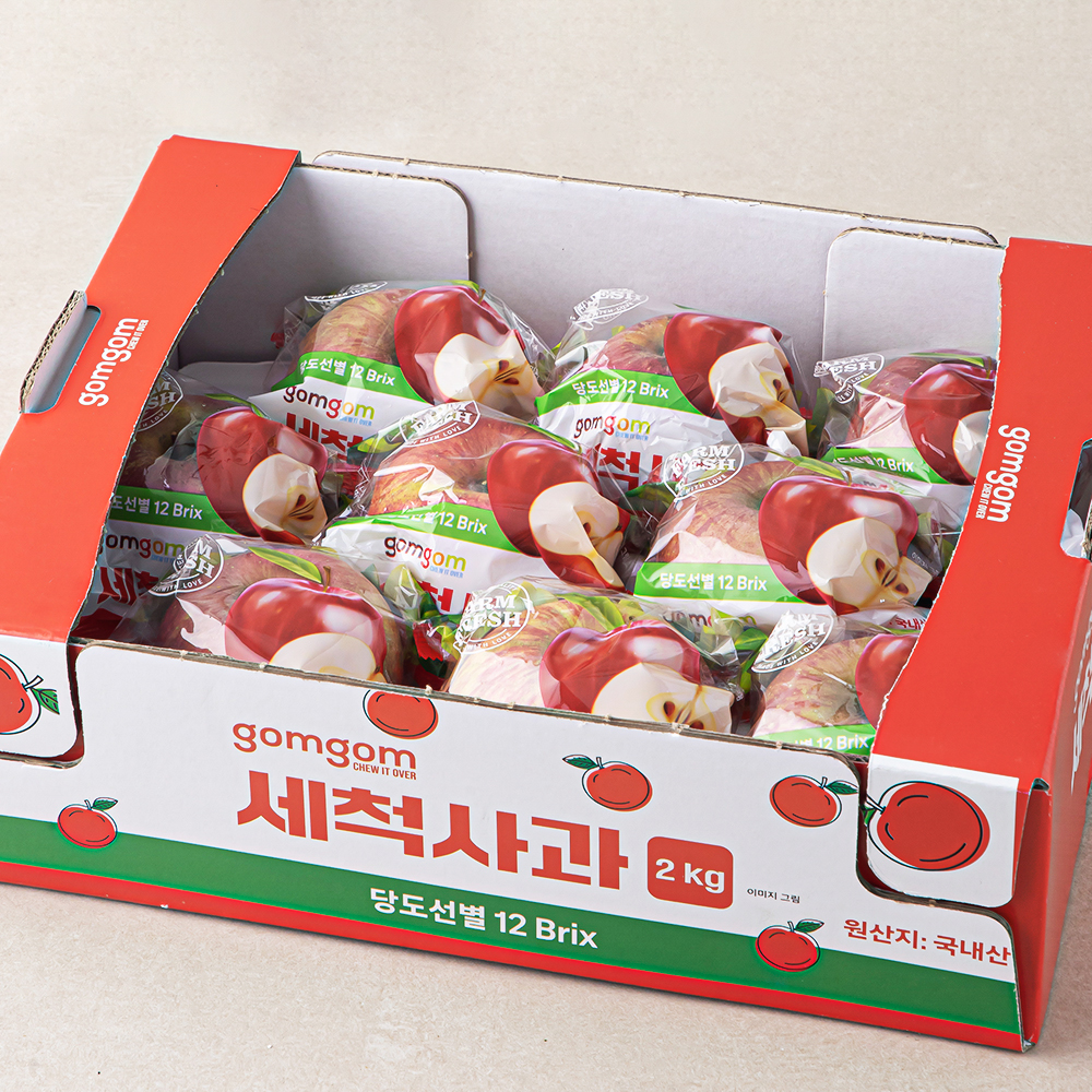 곰곰 당도선별 세척사과 21,980원