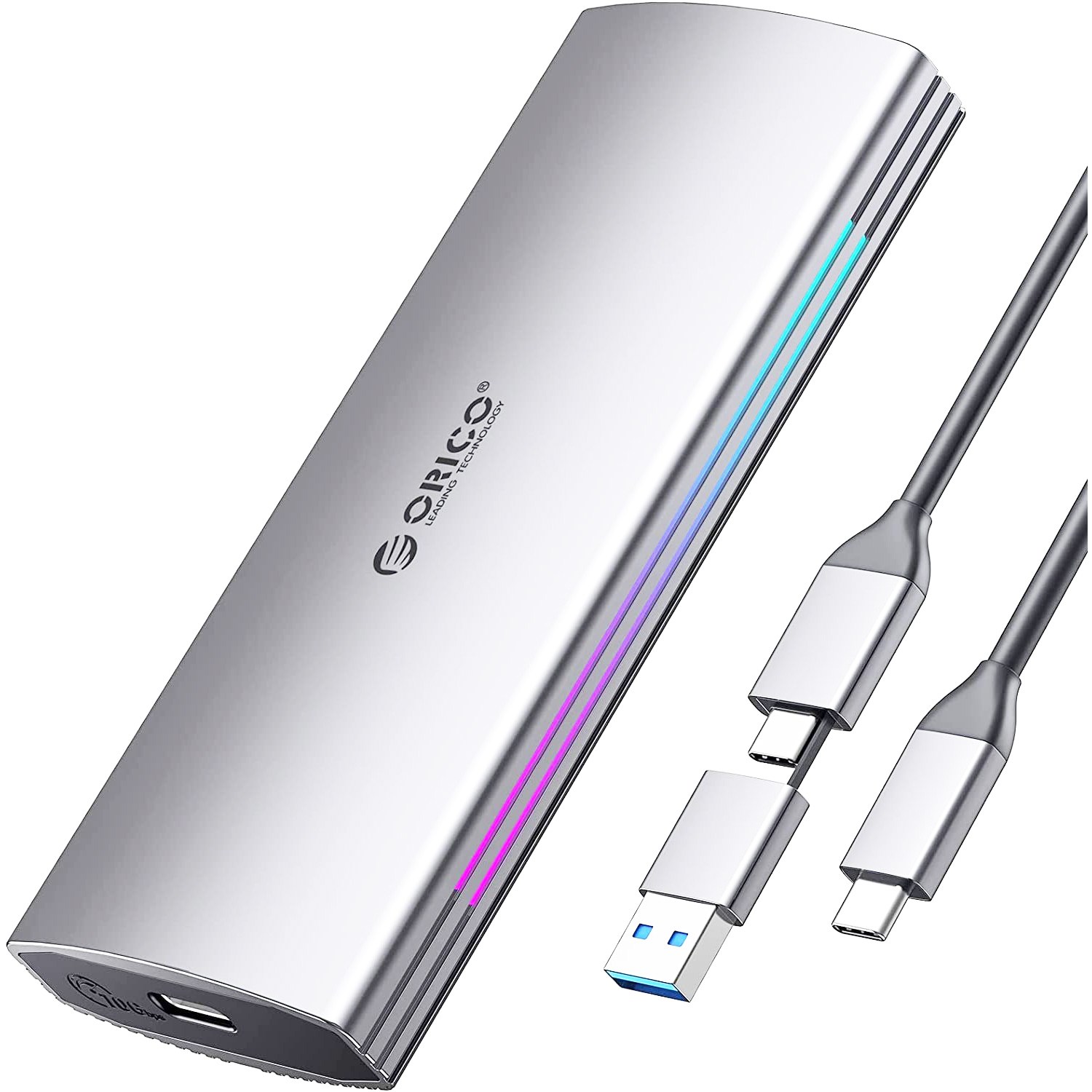 오리코 RGB LED Gamer 10Gbps M2 NVMe SSD 케이스 M2R2-G2, 1개 49,680원