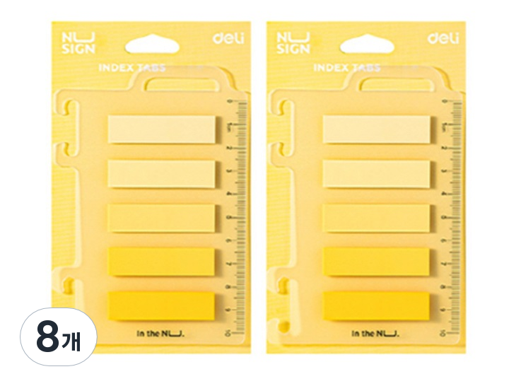 델리 누사인 인덱스 스티커 5종 x 20p 옐로우 8,830원
