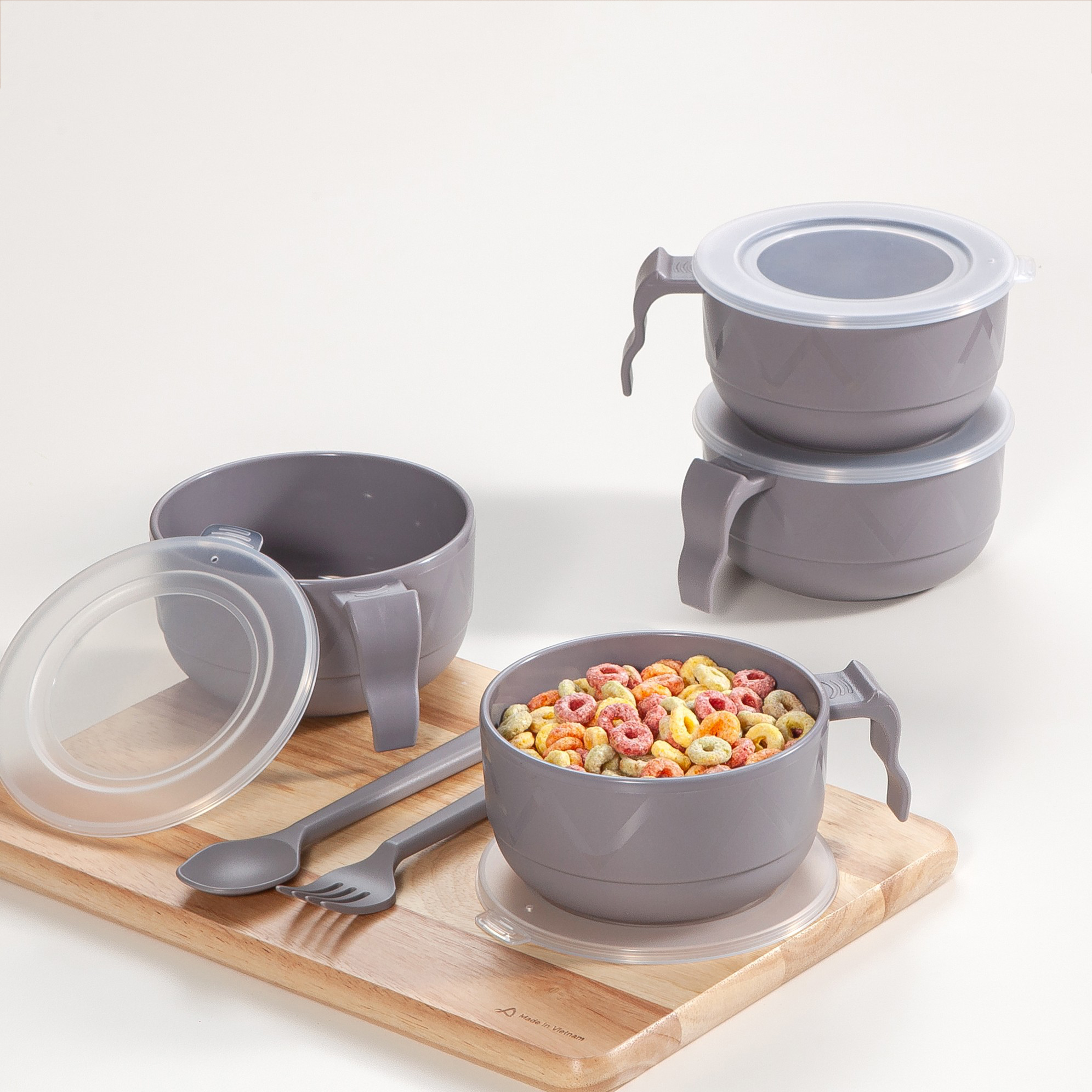 아띠홈 올더플레이트 시리얼볼 + 뚜껑 세트 4p 8,900원