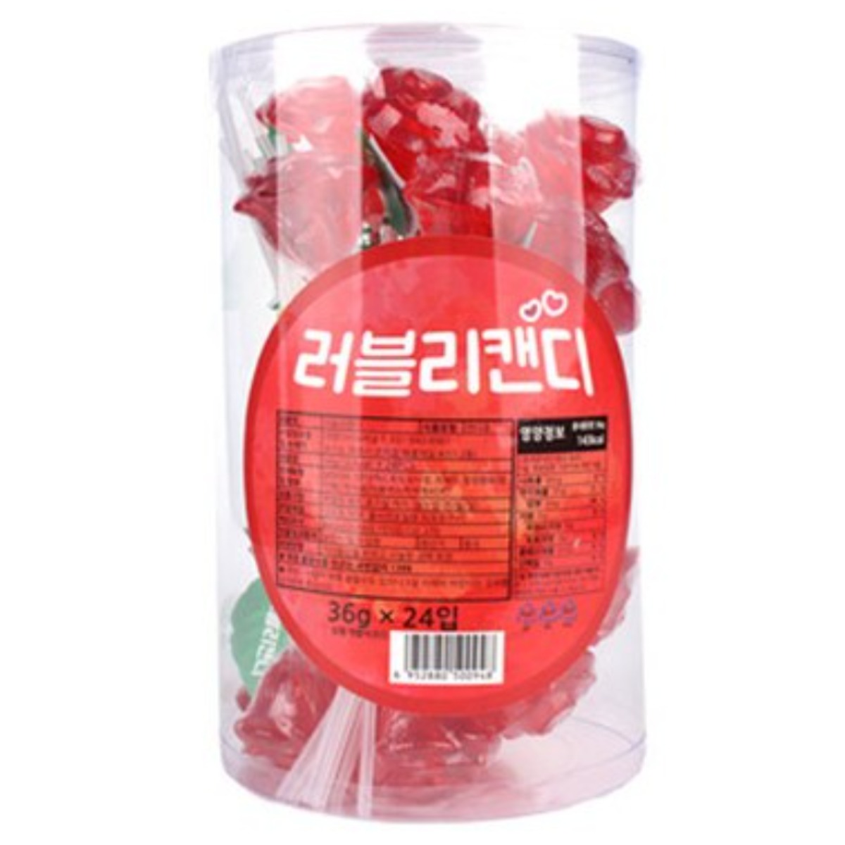 대영인터내셔널 장미사탕 스틱사탕 캔디 엄마표꽃다발 화이트데이 36g x 24개입 전단 판촉 41,600원