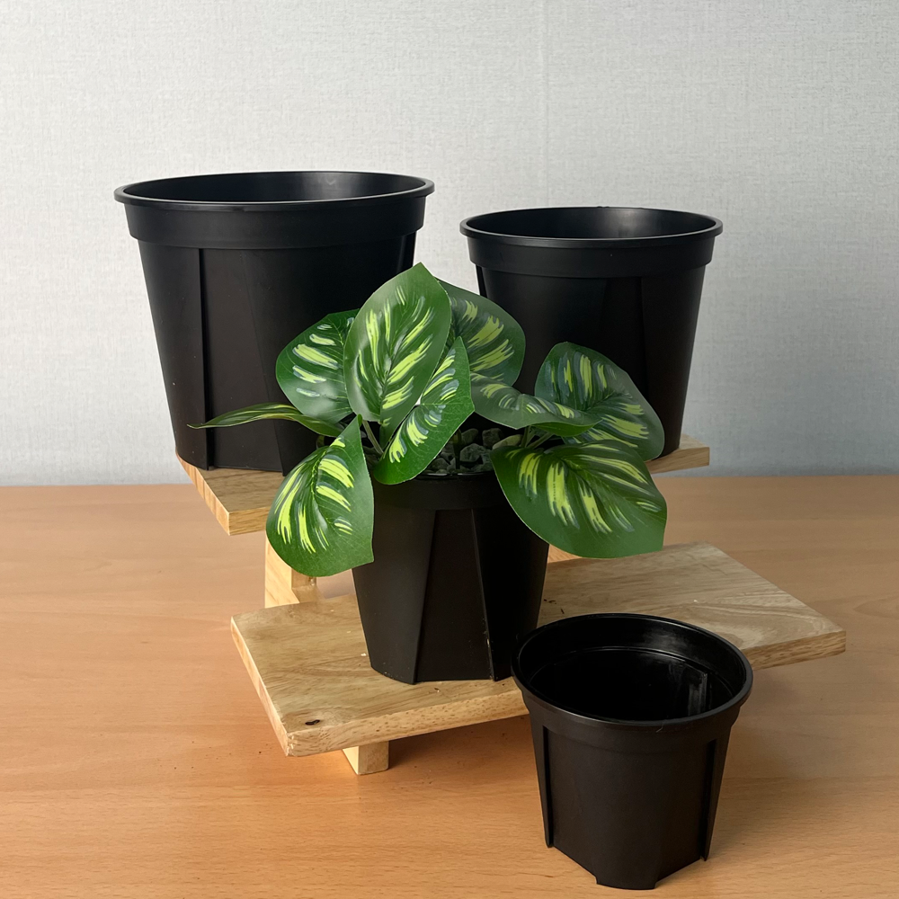 원형 슬릿화분 모스그린 블랙 투명 10호,12호,15호,18호 분갈이 다육이 플라스틱화분, 블랙10호, 1개 450원