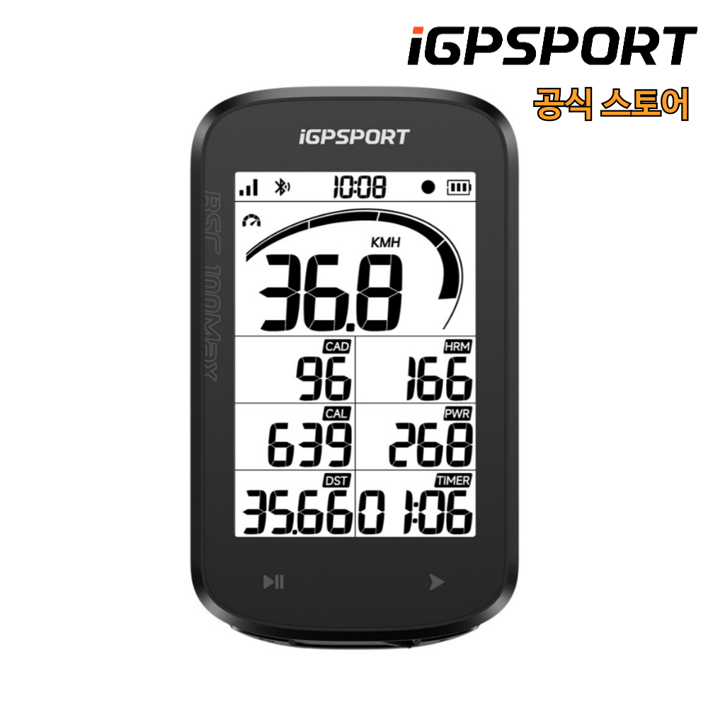 iGPSPORT BSC100Max 자전거 스마트 GPS 속도계, 블랙, 1개 64,000원