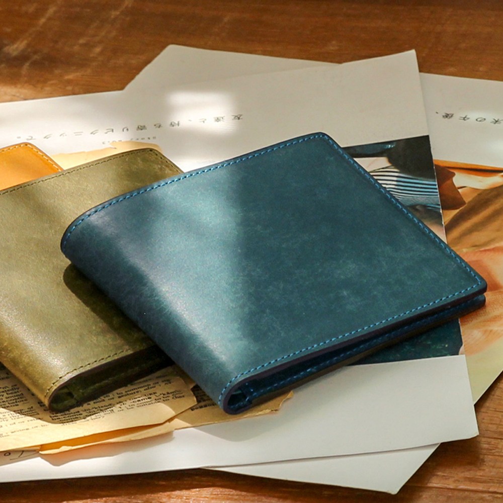 마뜨 이태리 천연소가죽 푸에블로 이니셜 각인 수제 남성 반지갑 112,000원