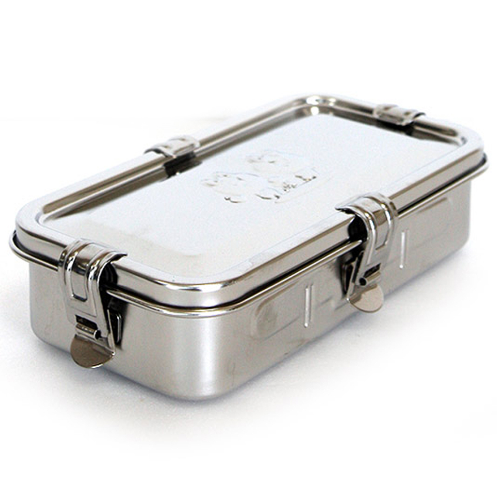 천성정밀 스텐 캠핑용 사각 1단 도시락 직장인 나들이 소풍 밀폐 올스텐 찬합 반찬통, 스텐 1단 도시락, 1개 19,000원