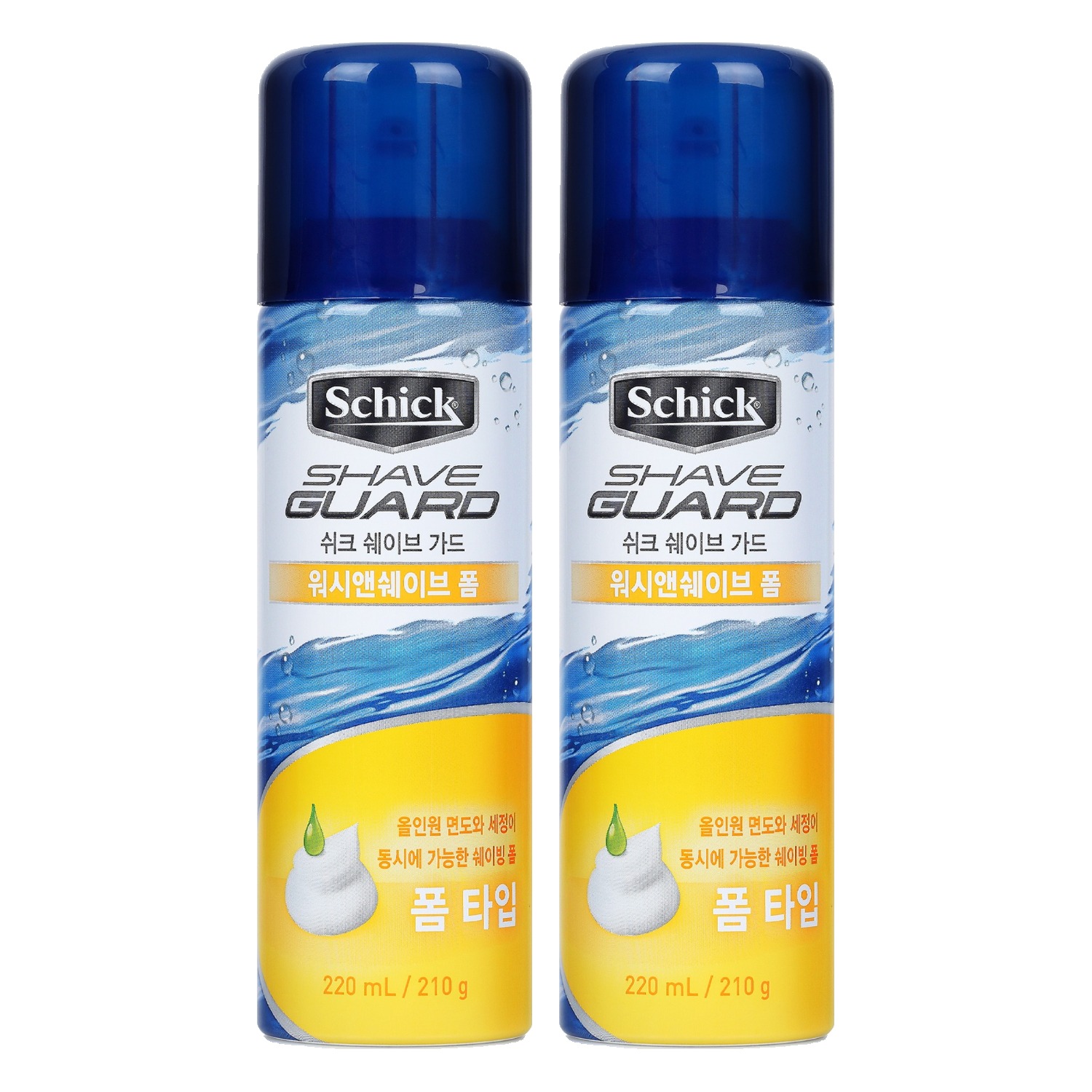 쉬크 쉐이브가드 워시 앤 쉐이브 폼 7,000원