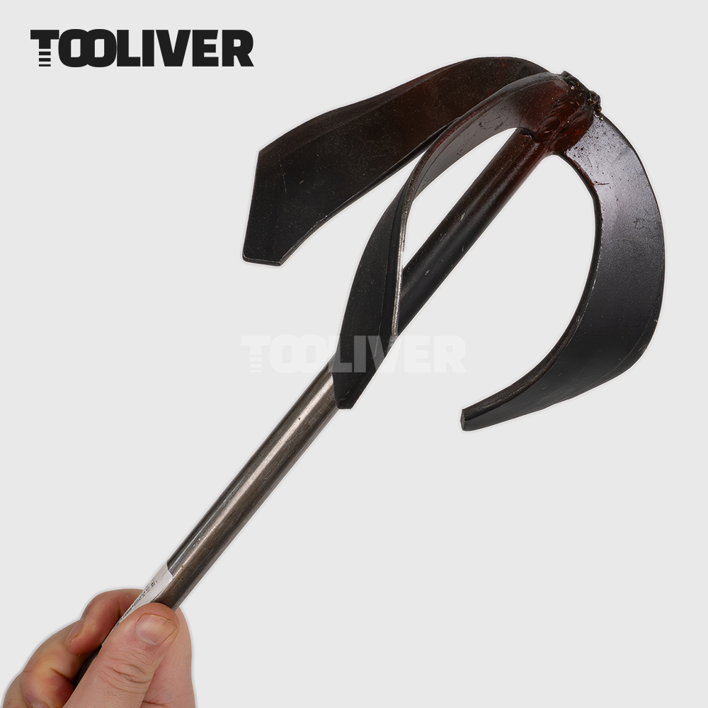 툴리버 휘지않는 믹서날 주물 믹서기날 3날 M14 미장 타일 몰탈 시멘트 교반 드릴, 1개 26,500원