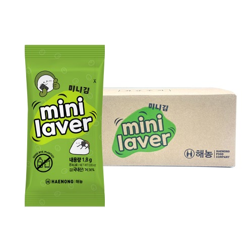 해농 미니김 에코패키지, 1.8g, 120개 18,000원