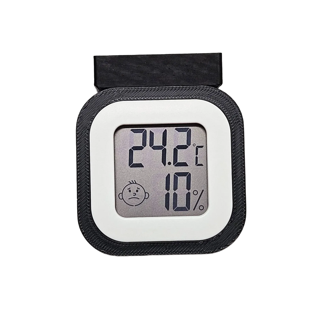 도마뱀 온습도계 자석거치대 크레스티드 게코 파충류 피그미다람쥐 햄스터 소동물 사육장 꾸미기, 1개, 블랙 12,000원