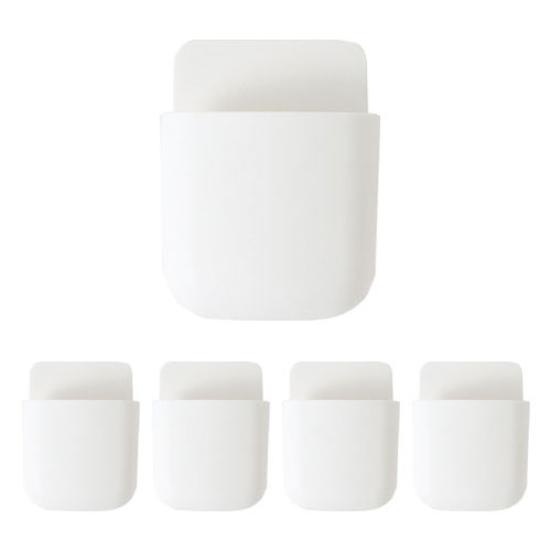 디오셀 무타공 접착식 다용도 리모콘 휴대폰 거치대, 화이트, 5개 3,520원