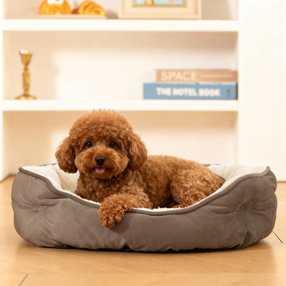 Jeernare 딥슬립 원형 강아지 방석 소프트 터치 강아지 쿠션 세탁 가능 고양이 방석 12,800원