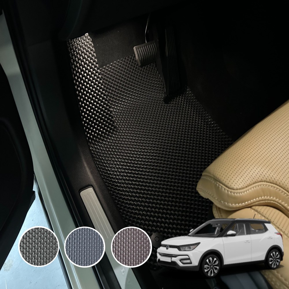 티볼리아머 체인 카매트 전차종 자동차 발매트 발판 블랙 1열 운전석+조수석, 블랙 444,000원