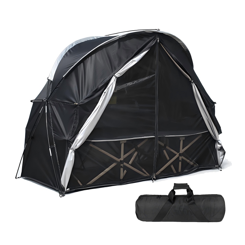 1인용 야전침대 텐트 방충망 통풍 창문 간편조립 사계절 방수 캠핑텐트 침대, 블랙, 1인용 61,000원